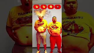 [BIG Collaboration] 120kg Twin Sumo Wrestlers' Controversial Dance #dance #shorts #Charlotte#Ndaho