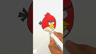 How to Draw Angry Birds - Red Character - Easy Tutorial for Beginners- Angry Birds Movie #angrybirds screenshot 4