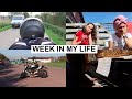 WEEK IN MY LIFE | Riding A Motorbike, Unboxing Motor Gear &amp; Pianoclass