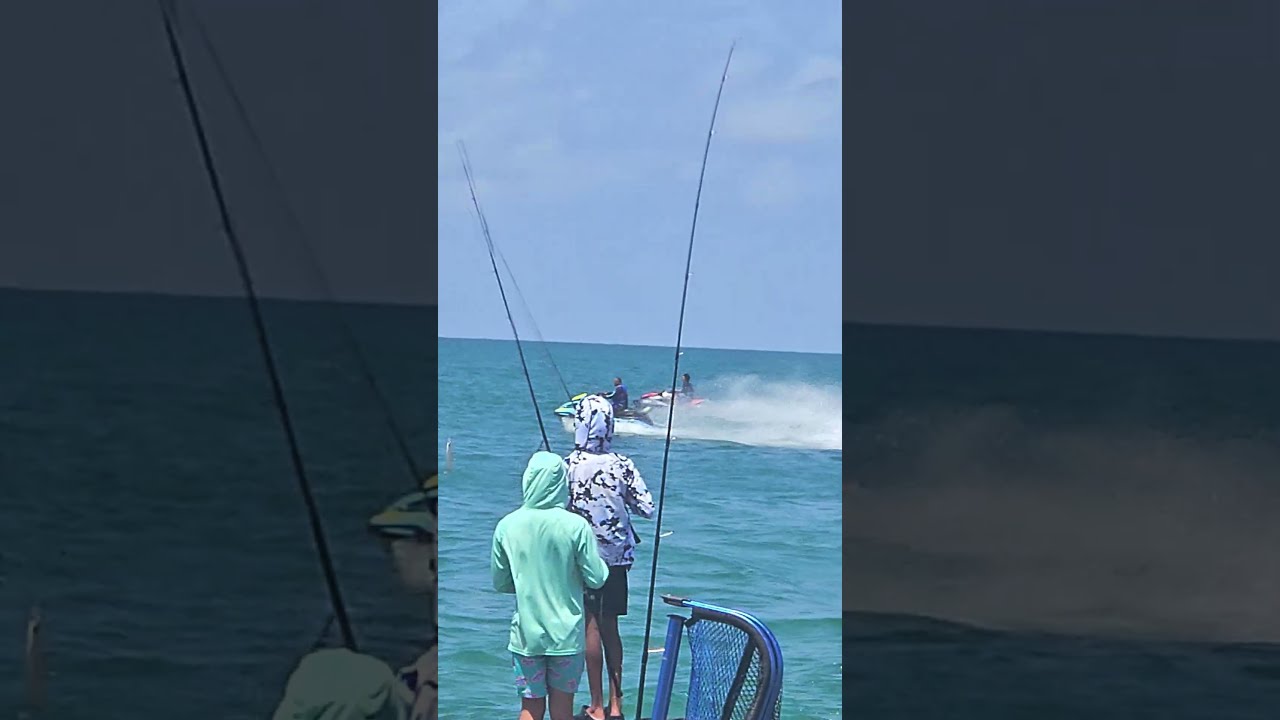 Fishing & Jet Skis Racing in the Gulf of America | Venice Florida Inlet Action