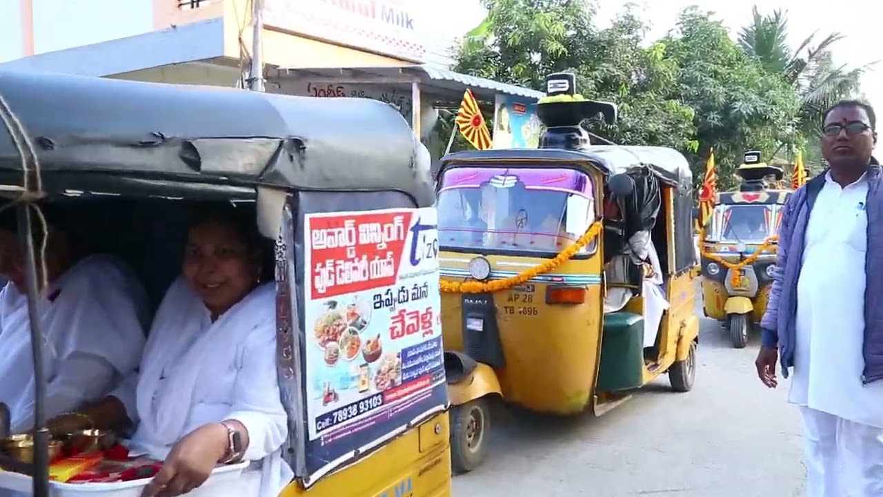 Brahma kumaris , Ratha Yatra ,@ Kanakamamidi Village, Mohinabad, Hyderabad