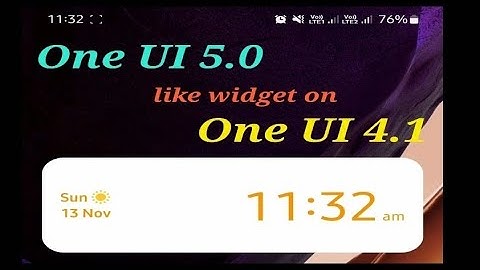 One UI 5.0 like widgets on One UI 4.1 || Stack widgets
