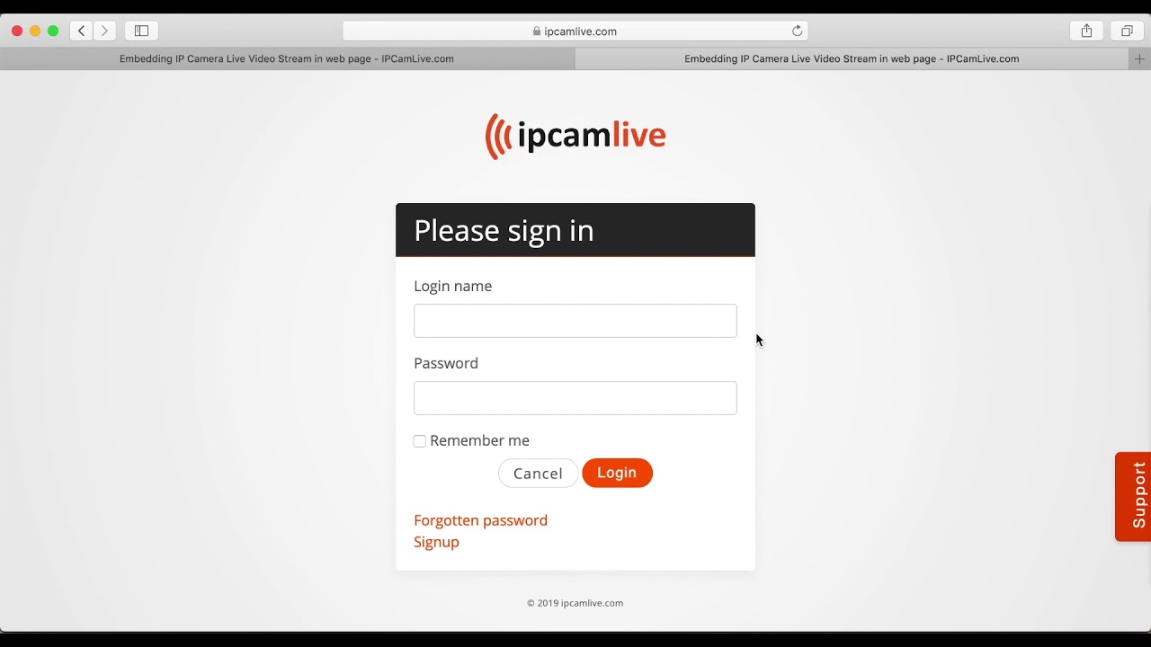 ip camera stream to youtube