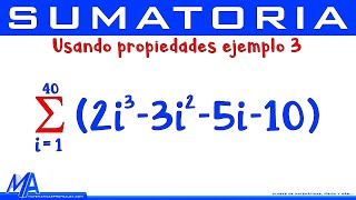 Summation - Sigma Notation | Applying Properties Example 3 Summation - Sigma Notation | Applying Properties Example 3