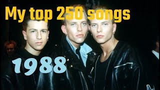 My Top 250 of 1988 songs