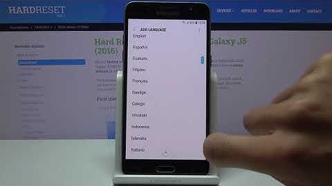 How to Change Language in SAMSUNG Galaxy J5 (2016) – Language Settings