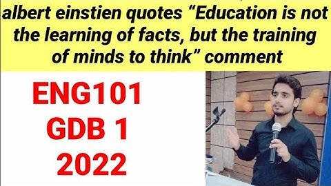 ENG101 GDB 1 solution 2022 | ENG101 Solution of GDB 1 2022