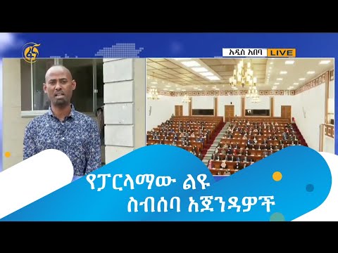 የፓርላማው ልዩ ስብሰባ አጀንዳዎች