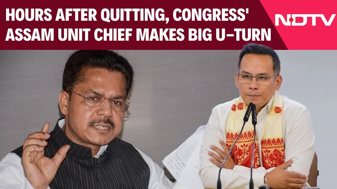 Hours After Quitting, Senior Assam Congress Leader Makes Big U-Turn