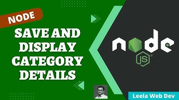 48. Save category in mysql database & display categories with findAll Sequelize Express App - NodeJS