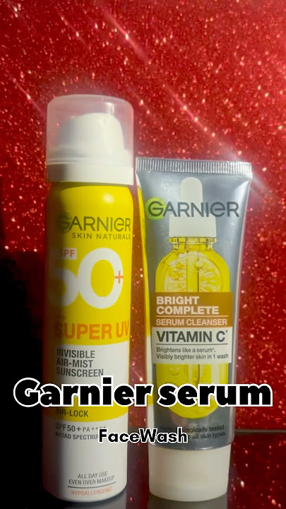 Ganeirt Serum face wash which gives visually skin … #garnierserumfacewash #brightin1wash #ad