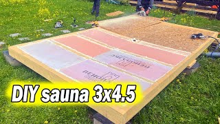 DIY sauna! Part 1! Drip floor