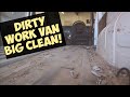 Cleaning a filthy work van, Ford Transit Connect.