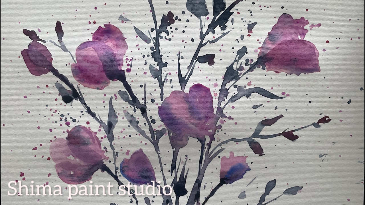 Basic Watercolor Flowers Tutorial