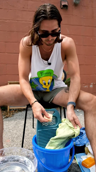 How Laundry Used To Be Done | Doing Laundry With A Washboard #laundry