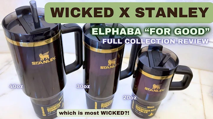 💖 Stanley x Wicked Elphaba Cup | Size Comparison (20oz vs 30oz vs 40oz) + Review 2025