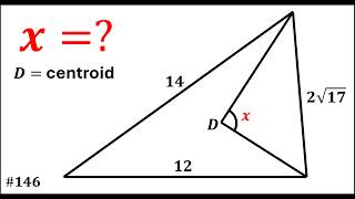 Find This Angle at the Centroid | Geometry Problem #146