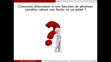 Comment étudier la limite en un point d