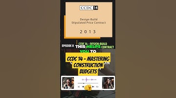 CCDC 14 - Mastering Construction Budgets