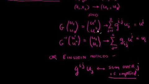 Differential Geometry Part 3  Transformations and the Metric Tensor