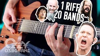 Chords for 1 Riff 20 Bands #3: Crazy Train! | Pete Cottrell