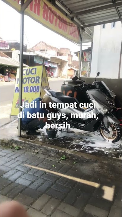 Cuci motor bersih, murah, di batu #shorts #sukses