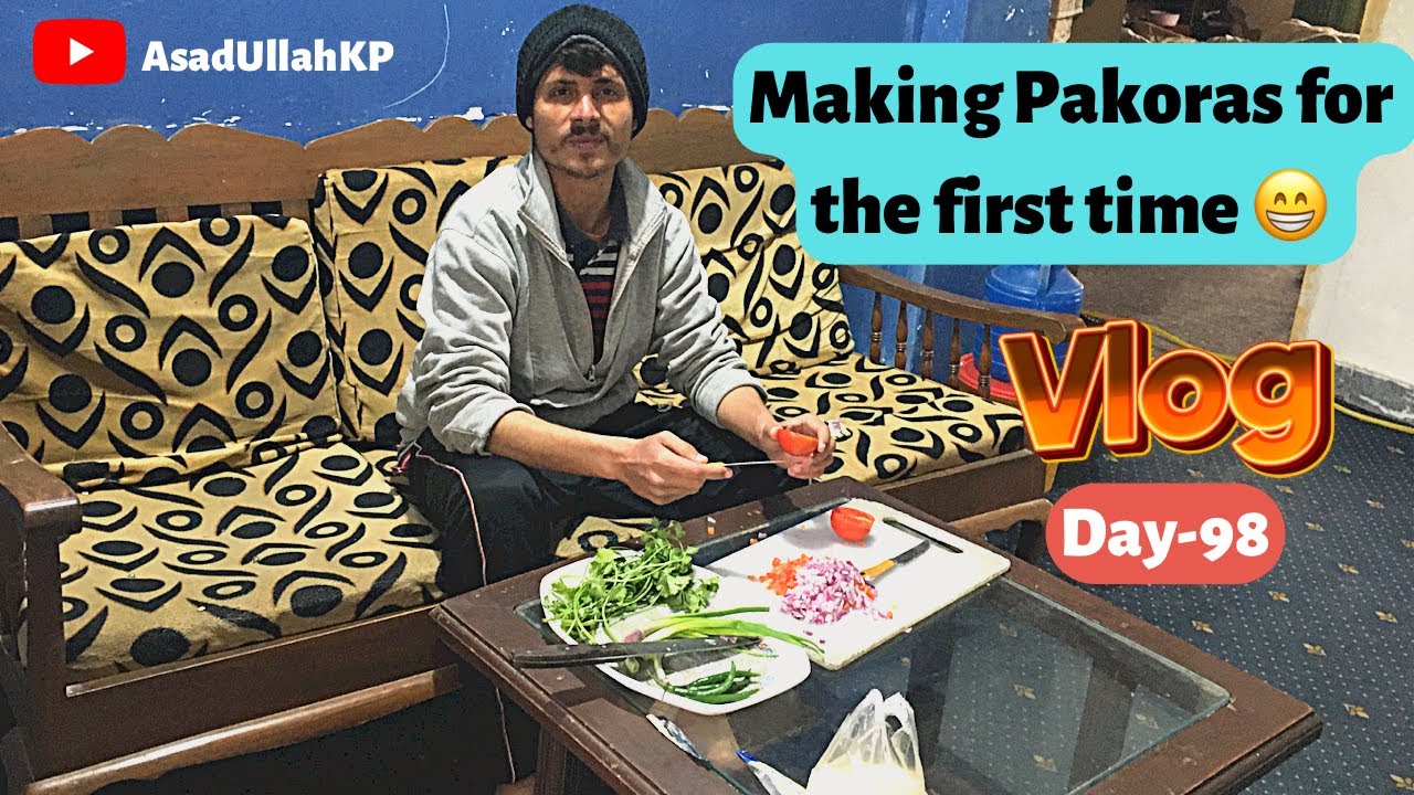 Making pakoras for the first time | Vlog-98th | 29-12-22 #vlog #pakora ...