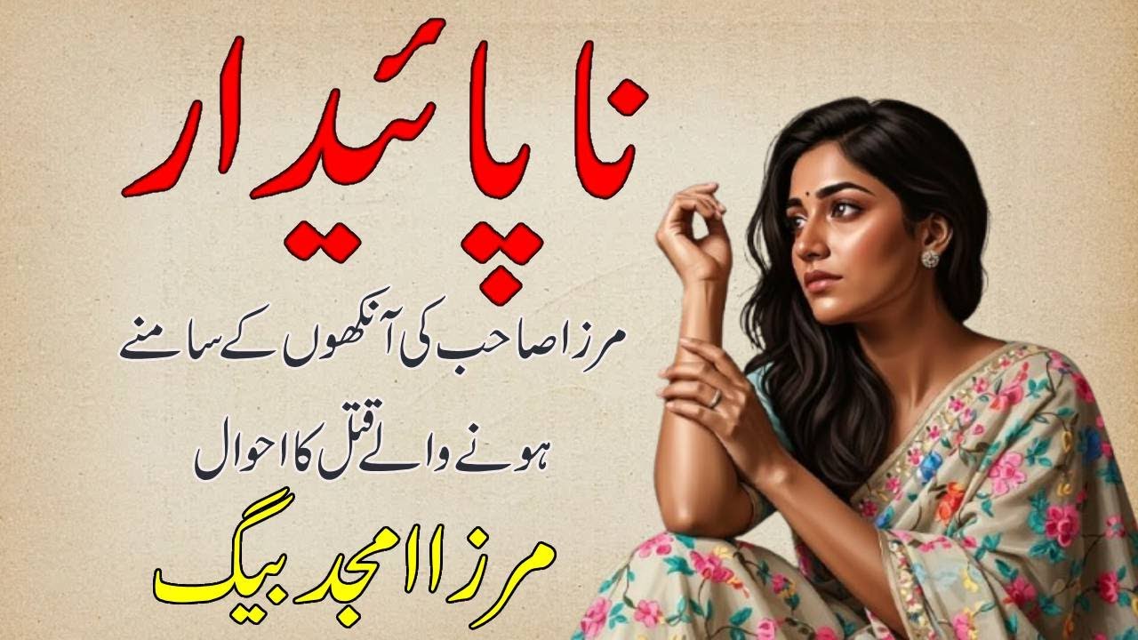 Naapaidar ناپائیدار || Mirza amjad baig stories || Suspense & Jurm O Saza