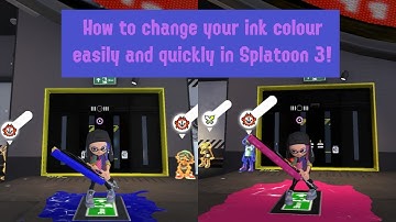 How to change your ink colour easily and quickly in Splatoon 3
