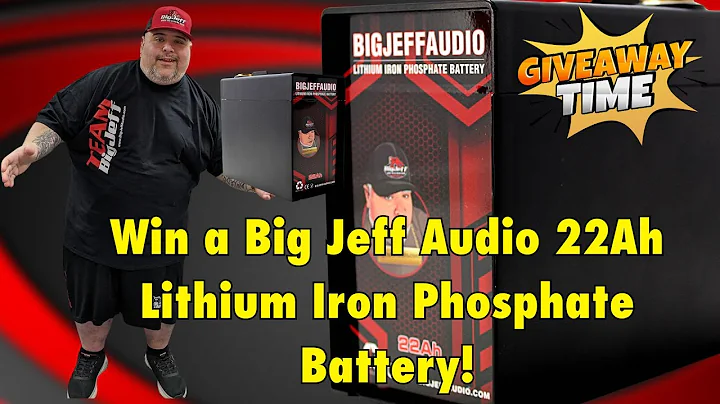 Big Jeff Car Audio 22Ah Lithium Iron Phosphate Battery Giveaway! #lithiumbattery #giveaway