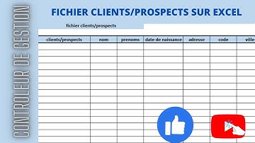 FICHIER CLIENTS PROSPECT SUR EXCEL