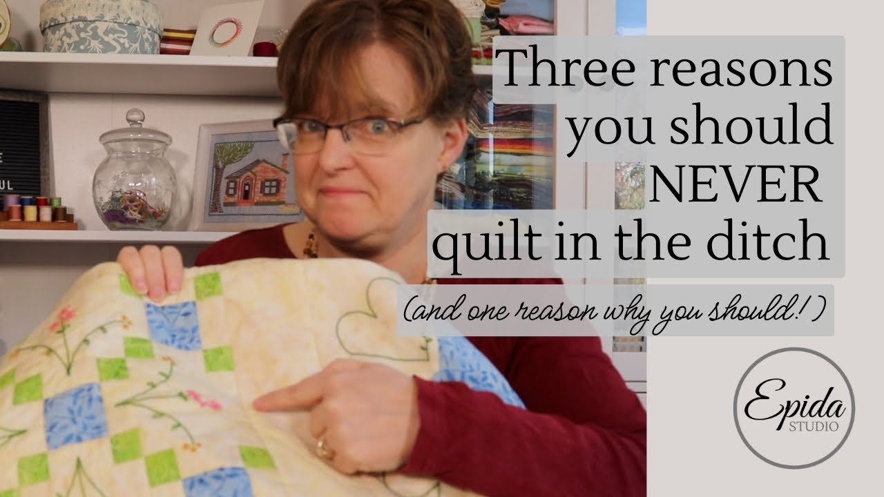 Three reasons why you should NEVER stitch in the ditch