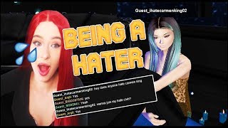 GOING UNDERCOVER AS MY OWN HATER ON IMVU!