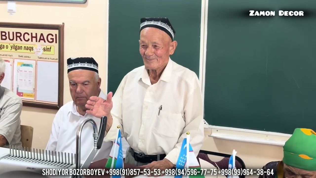 50 yillik bitiruv maktabda G'ozovot qishlog'i 