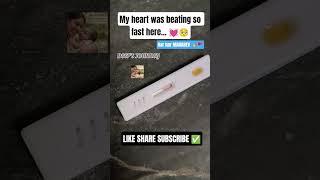 My Heart Was Beating So Fast... 🤰🥺 | Pregnancy Test Result #viralshorts #pregnancy