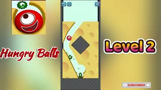 Hungry Balls Level 2 Walkthrough | Addictive Puzzle Challenge 🍽️⚽ | Go Answer screenshot 5