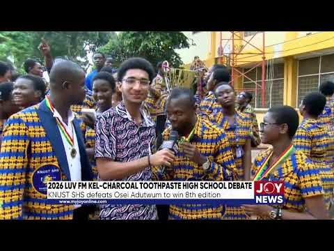 2026 LUV FM High School Debate: KNUST SHS defeats Osei Adutwum to win 8th edition.#JoyNews