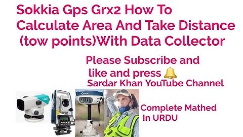 Sokkia Gps Grx2 How Can You Calculate Area And Between Any Points Distance With Data Collector