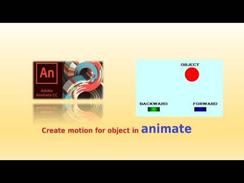 Create motion for object in Adobe Animate with Code snippets