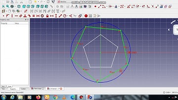 Pentagon twisted vase in Free CAD [Part-1]