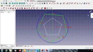 Pentagon twisted vase in Free CAD [Part-1]