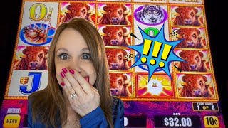 High LImit Buffalo Triple BOOST Slot Machine Was HOT!