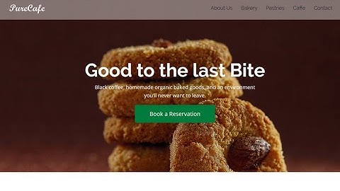 PureCafe, Restaurant & Café Landing Page Template By OLanding