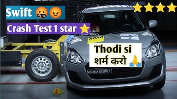 Maruti Suzuki Swift ⭐1 star Crash Test rating 🤬😡 Safety rating #marutisuzuki #swift #crashtest