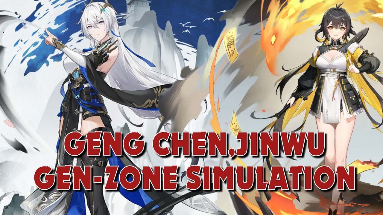 Aether Gazer: Jinwu, Gengchen Carry Gen-zone Simulation (Max enemy ...