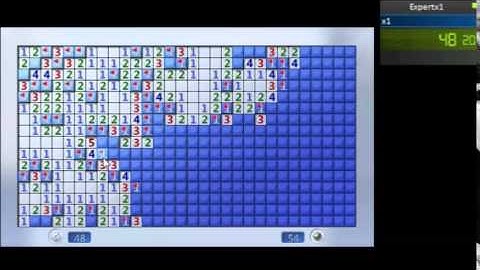 Windows Minesweeper Expert 1:29.11