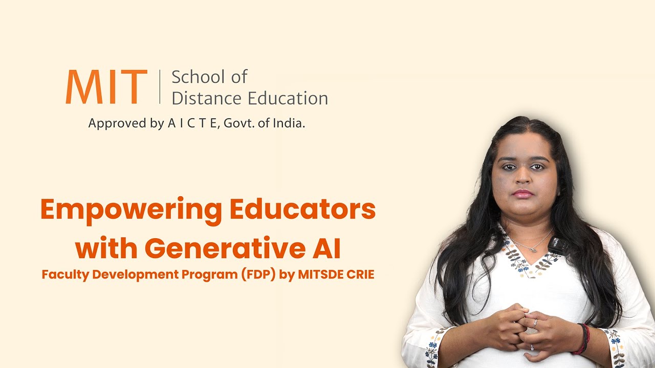 Empowering Educators with Generative AI | Faculty Development Program ...