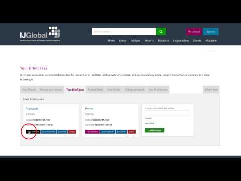 IJGlobal Tutorial - Briefcases