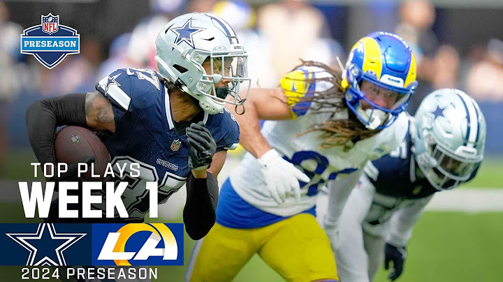 Dallas Cowboys Top Plays vs. Los Angeles Rams | 2024 Preseason Week 1