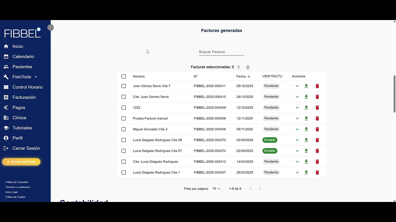 Tutorial Facturación Fibbel